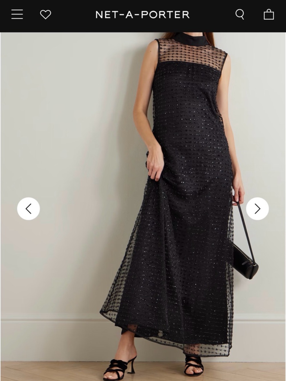 STAUD Albee embellished tie-detailed faille-trimmed tulle maxi dress - Picture 2 of 7
